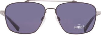 Shinola Blue Navigator Mens Sunglasses SH2100S 071 57