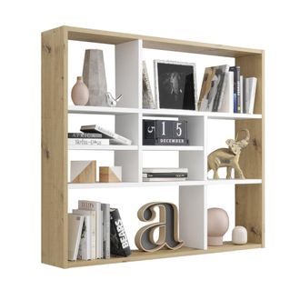 Calicosy Estanter&iacute;a de pared L90 cm - Efecto Roble artesanal