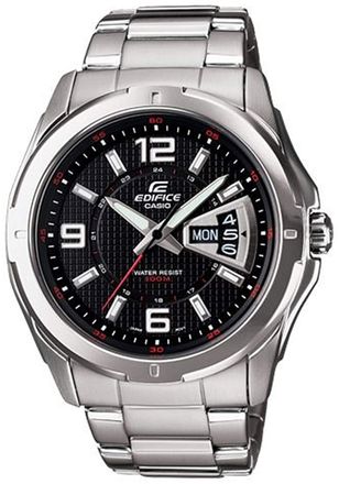 Casio Edifice Heren Zilveren Horloge EF-129D-1AVEF