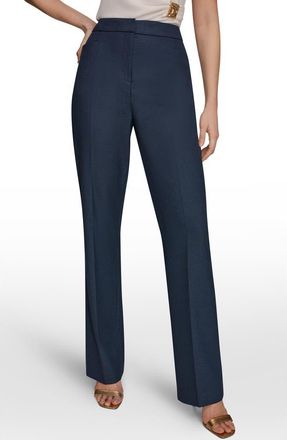 DKNY High Waist Straight Leg Pants in Nightfall at Nordstrom, Size 12