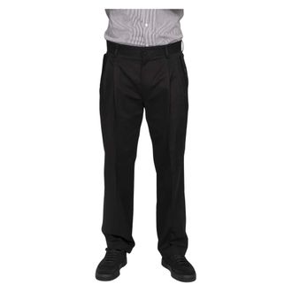 Dolce & Gabbana Suit Trousers, male, Black, Size: XL Pantalone