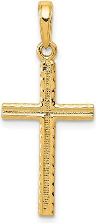 Diamond2Deal 14k Gold Latin Cross Pendant
