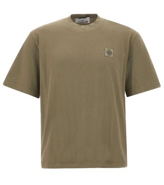 Stone Island Green Regular Logo T-Shirt