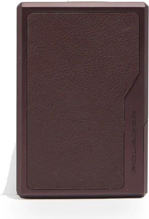 Piquadro Metal & Leder Mag Safe Kaarthouder met RFID-bescherming - Dames - Portefeuilles - Rood - ONE Size - Leer - Accessoires