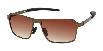Champion CFITS01 Polarized C02 Mens Sunglasses Brown Size 58