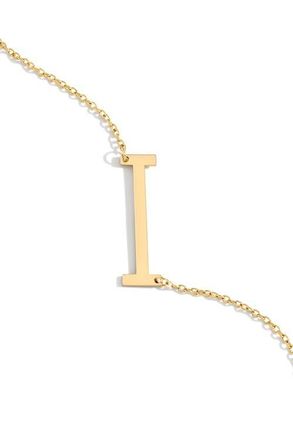 Mint & Lily Statement Initial Necklace in Letter I at Nordstrom