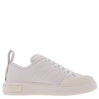 Bally Medyn Stripe Detailing Leather Sneakers, Brand Size 35 ( US Size 4.5 )