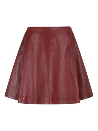 Stouls Arielle leather skirt - Red