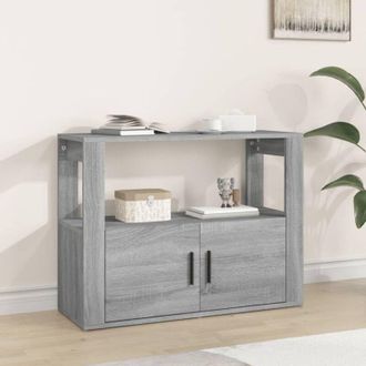 vidaXL Sideboard Grey Sonoma 80x30x60 cm Engineered Wood Vidaxl
