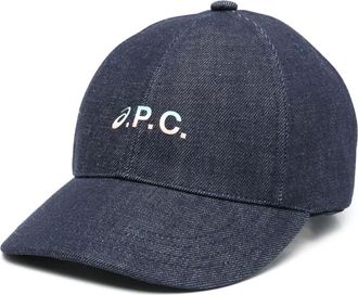 A.P.C. x Asics Cappello da baseball con logo - Blu