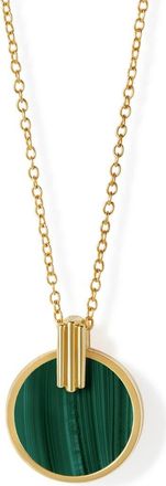 Astley Clarke Gold Stilla Malachite Necklace at Nordstrom, Size 20
