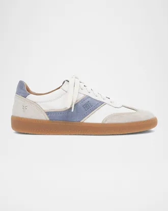Frye Milly Mixed Leather Low-Top Sneakers