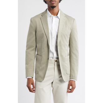 Daniel Hechter Heathered Stretch Twill Sport Coat in Green at Nordstrom, Size 44 Regular