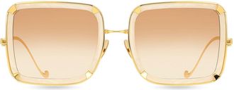 Anna-Karin Karlsson WHITE MOON Pearl Womens Sunglasses Gold Size 56