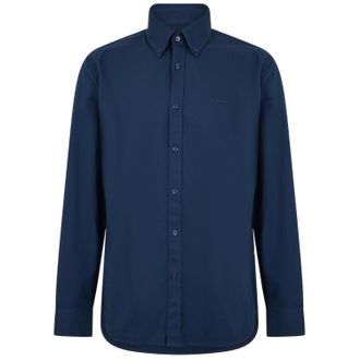 HUGO BOSS Rickert Oxford-overhemd met lange mouwen voor heren (Blauw)