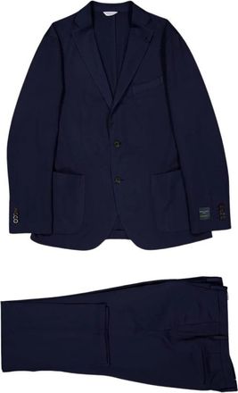 Boglioli Virgin Wool 2-Button Suit - Heren - Business pakken - Blauw - 3XL - Wol - Kostuums