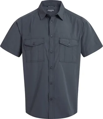 Craghoppers Heren Kiwi II Shirt Met Korte Mouwen (Donkergrijs)