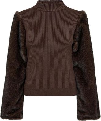 Co'Couture Jerseys de cuello alto - Knitwear - Mujer - Marr&oacute;n - XS