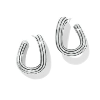Brighton Womens Ferrara Eterna Post Earrings In Silver