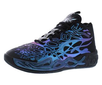 Puma Mens Mb.04 Phoenix Basketball Sneakers Shoes - Red, Puma Black/Ravish/Dark Black, 10