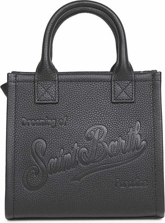 MC2 Saint Barth Zwarte leren tas - Dames - Handtassen - Zwart - ONE Size - Leer - Tassen