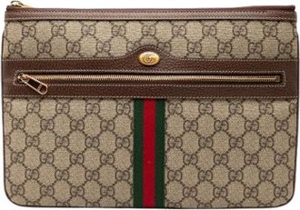 Gucci Pre-owned Clutches, female, Multicolor, Size: ONE SIZE Pre-owned Canvas Clutch