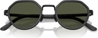 Giorgio Armani Ronde Zonnebril - unisex - Zonnebrillen - Zwart - 48 MM - Accessoires