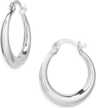 Argento Vivo Tapered Hoop Earrings in Silver at Nordstrom Rack