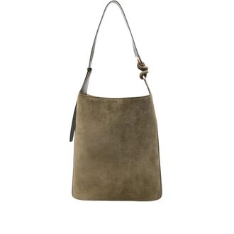 Anya Hindmarch Shoulder Bags, female, Green, Size: ONE SIZE Knot Detail Tote Bag