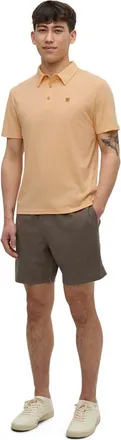 tentree Astir Polo in Orange Sherbet Heather at Nordstrom, Size Xx-Large