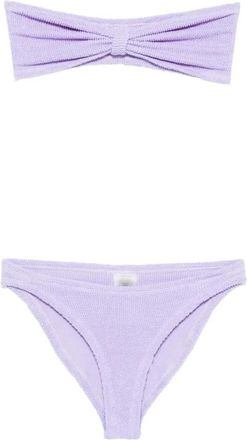 Hunza G Jean Bikini - Dames - Bikinis - Paars - ONE Size - Leer - Badmode
