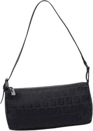 Fendi Pre-owned Mini Zucchino Pochette Shoulder Bag - - Pre-owned - Donna - Nero - ONE SIZE