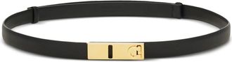 Ferragamo Hug belt - women - Calf Leather - 100 - Black