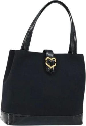 Saint Laurent Pre-owned Handbags, female, Black, Size: ONE SIZE Pre-owned Nylon Handbag