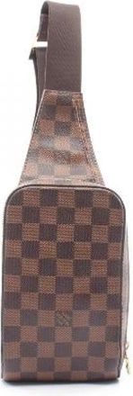 Louis Vuitton Pre-owned Geronimos Damier Waist Bag - Dames - Vintage Schoudertas - Bruin - ONE Size - Vintage