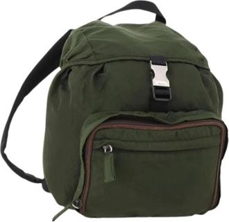 Prada Pre-owned Backpacks, female, Green, Size: ONE SIZE Pre-owned Vintage Backpack