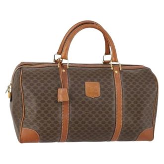 Celine Pre-owned Weekend Bags, female, Brown, Size: ONE SIZE Pre-owned Vintage Plastic Weekend Bag
