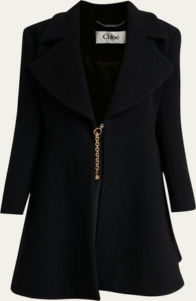 Chloé Boucle Wool-Blend Coat