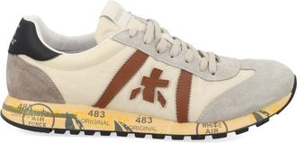 Premiata Beige Lucy Suede Accents Sneakers