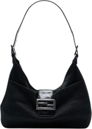 Fendi Pre-owned Shoulder Bags, female, Black, Size: ONE SIZE Pre-owned Vintage Shoulder Bag