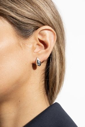 Bottega Veneta Silver Drop-shaped Earrings, Womens, Silver