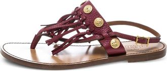 Valentino Garavani Sandali con frange - Rosso