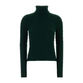 Polo Ralph Lauren Breiproducten - Dames - Coltruien - Groen - XS - Wol - Truien & Vesten