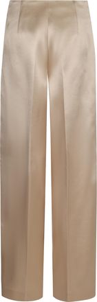 Philosophy di Lorenzo Serafini Womens Satin Trousers - Nude - Size EU 44 (Womens)