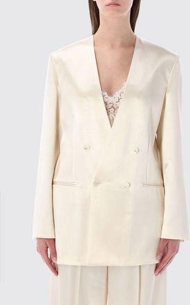 Alberta Ferretti Blazer a doppiopetto in raso Alberta Ferretti