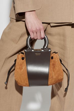 Ferragamo Gancio Handbag, Womens, Brown