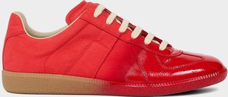Maison Margiela Men & apos;s Replica Sprayed Leather Low-Top Sneakers