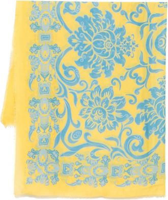 Etro paisley-print scarf - women - Silk/Cotton - One Size - Yellow