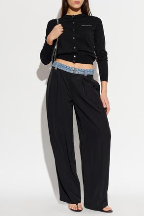 Alexander Wang Pleated Trousers, Womens, Black