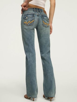 Lucky Brand Womens Ultra Low Rise Lil Maggie Flare